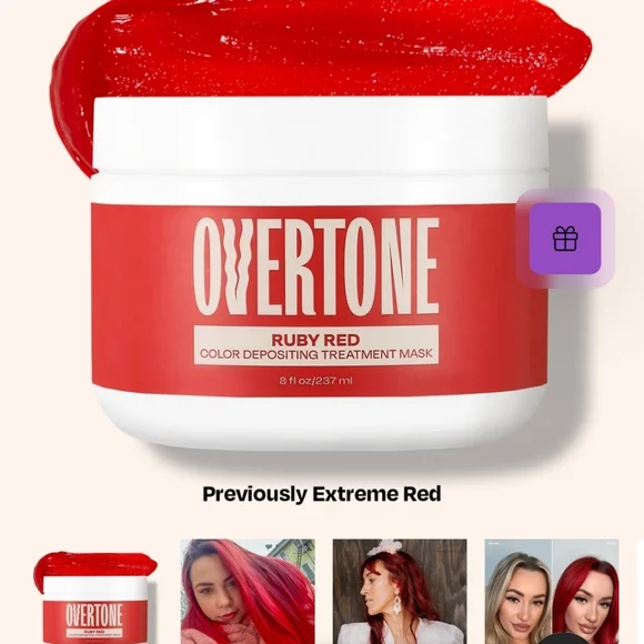 OverTone Extreme Ruby Red Hair Coloring Conditioner - Picture 11 of 13